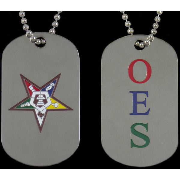 Order of the Eastern Star Double Sided Dogtag
