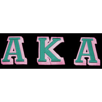 Alpha Kappa Alpha 3-D Greek Letter Patch