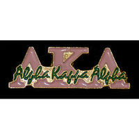 Alpha Kappa Alpha Greek Signature Lapel Pin