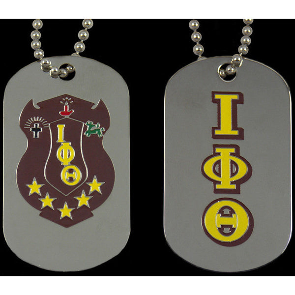 Iota Phi Theta Double Sided Dogtag Greek Divine and More