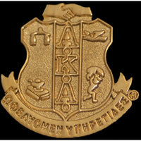 Alpha Kappa Alpha Sandblast Shield Pin