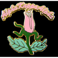 Alpha Kappa Alpha Rocker Rose Pin