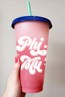 Phi Mu Color Changing Cups