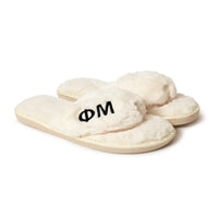 Phi Mu Furry Slippers