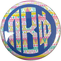 Pi Beta Phi Tribal Printed Button