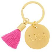 Alpha Kappa Alpha Gold Tassel Keychain