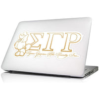 Sigma Gamma Rho Laptop Skin Poodle with Greek letters