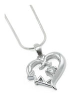 Sigma Kappa Sterling Silver Heart Lavaliere