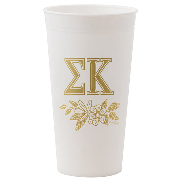 Sigma Kappa White and Gold Cup