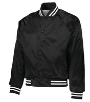 Custom Satin Jacket with White Stripes