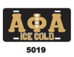 Alpha Phi Alpha Ice Cold License Plate