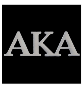 Alpha Kappa Alpha Greek Letter Lapel Pin