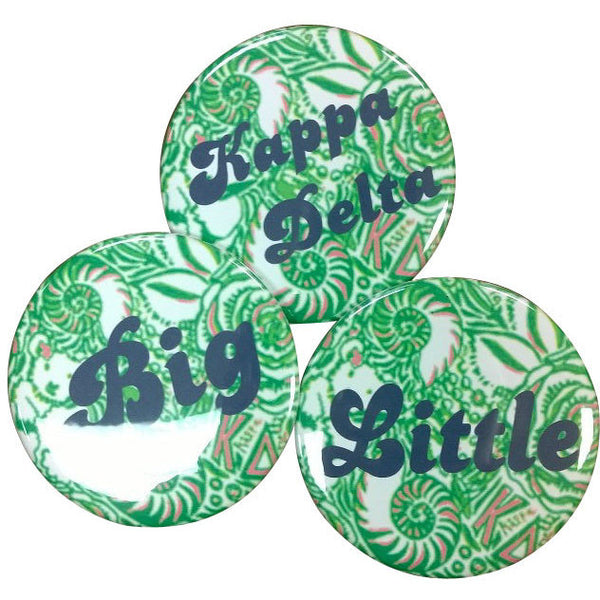 Kappa Delta Lilly Printed Button