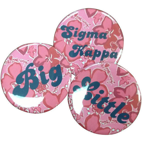 Sigma Kappa Lilly Printed Button