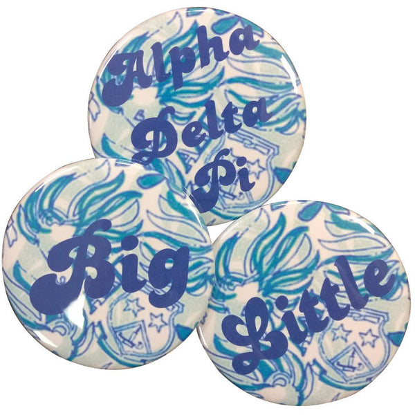 Alpha Delta Pi Lilly Printed Button