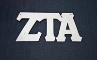 Zeta Tau Alpha Wood Door Deck