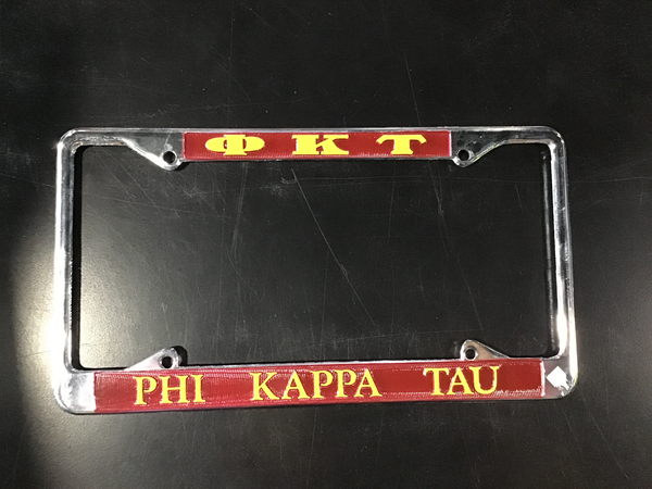 Phi Kappa Tau License Frame