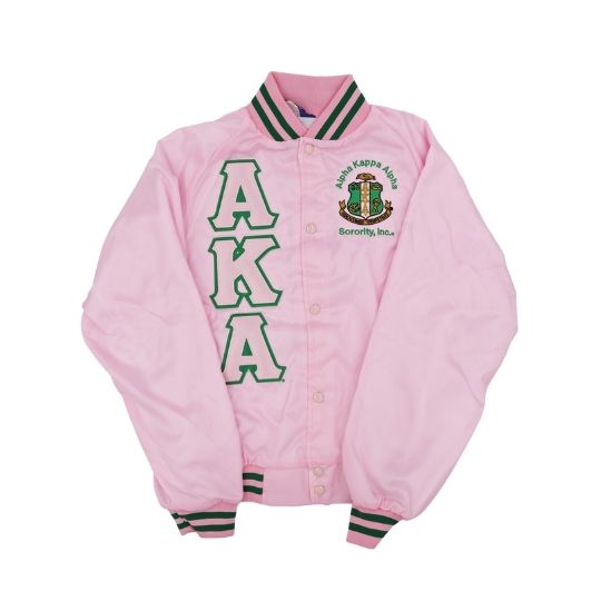 Custom Aka Baseball Jacket Alpha Kappa Alpha Satin Jacket – Greek