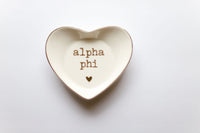 Alpha Phi Heart Ring Dish