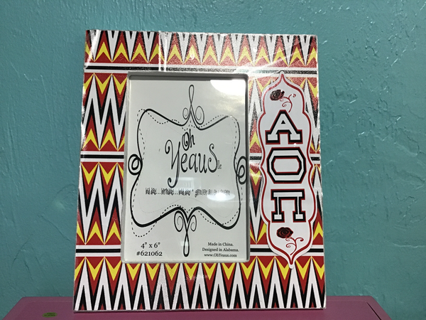Alpha Omicron Pi 4x6 Picture Frame