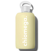 Chi Omega Glass Silicone Sleeve Water Bottle