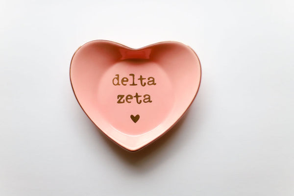 Delta Zeta Heart Ring Dish