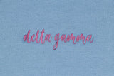 Delta Gamma Script Hoodie