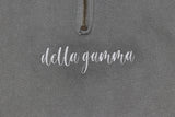 Delta Gamma Script Comfort Colors 1/4 Zip