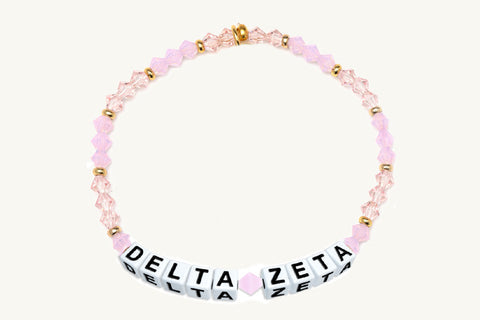Delta Zeta Beaded Sorority Name Bracelet