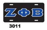 Zeta Phi Beta License Plate