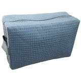 Delta Delta Delta Waffle Make-Up Bag with Chenille Letters