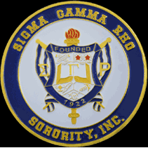 Sigma Gamma Rho Round Car Emblem