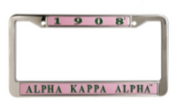 Alpha Kappa Alpha Metal License Frame