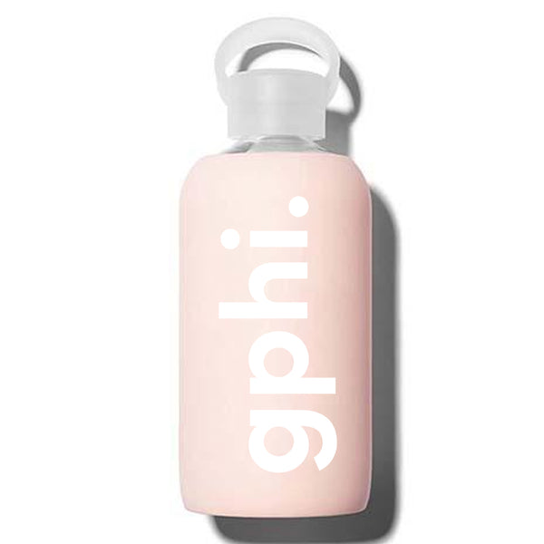 Gamma Phi Beta Glass Silicone Sleeve Water Bottle