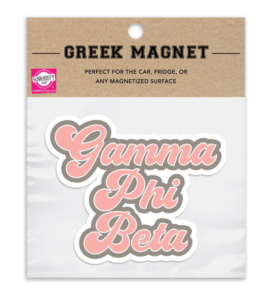 Gamma Phi Beta Retro Magnet - 2 per pack