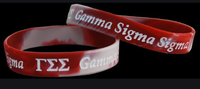 Gamma Sigma Sigma Silicone Bracelet