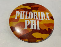 Alpha Epsilon Phi Orange Camo Printed Button