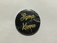 Sigma Kappa Marble 2.25" Printed Button