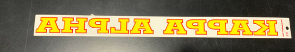 Kappa Alpha Horizontal Decal