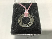 PhiMu Round Charm Necklace
