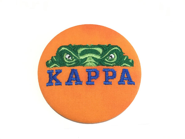 Kappa Kappa Gamma Gator Eyes Embroidered Button