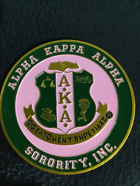 Alpha Kappa Alpha Round Car Emblem