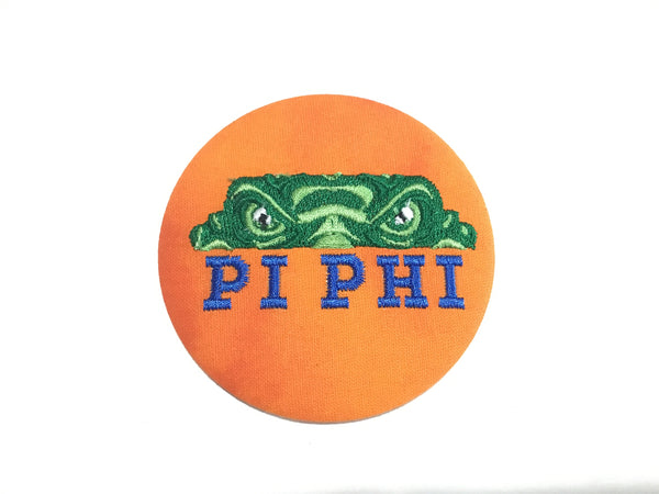 Pi Beta Phi Gator Eyes Embroidered Button