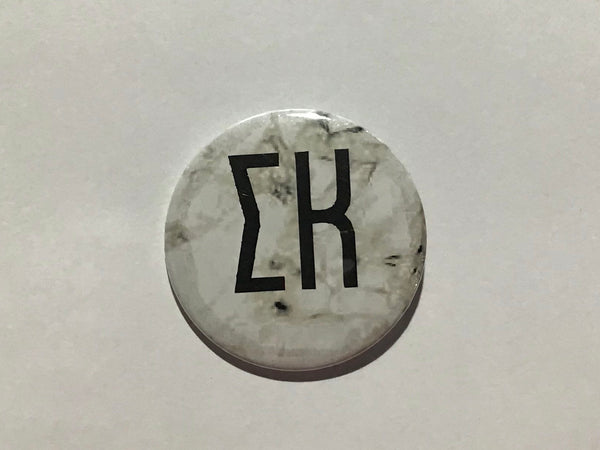 Sigma Kappa Marble 2.25" Printed Button