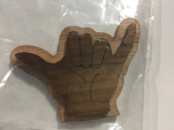 Alpha Hand Oak-Backed Symbol