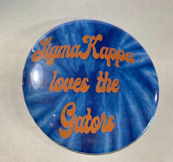 Sigma Kappa Tie Dye Printed Button