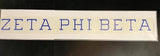 Zeta Phi Beta Horizontal Decal