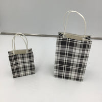 Black and White Plaid Gift Bag