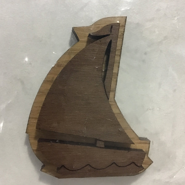Sailboat Oak-Backed Symbol