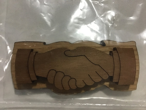 Hand Shake Oak-Backed Symbol